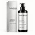 NOURISH Anti-Grey Hair Shampoo – 100ml (3.38 fl.oz) Gentle Formula for Gradual Grey Coverage, Ammonia & Paraben Free – Nourishes Scalp, Cleanses Grease, Improves Dry Frizzy Hair for a Glossy, Smooth Finish (130g)