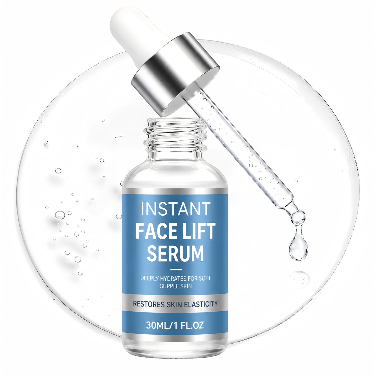 Instant Face Lift Serum,Skin Tightening Serum with Hyaluronic Acid Visibly Lift & Firm Sagging Skin for Face & Neck,Improving Skin Elasticity,Deeply Hydrates （2 PACK）