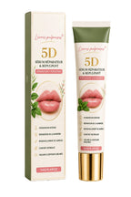 5D Lip Repair & Plumping Serum – Lightweight, Non-Sticky, Portable Lip Care Essence for Touch-Ups – Continuous Hydration Without Affecting Lipstick or Makeup – 14G/0.49OZ （2 PACK）