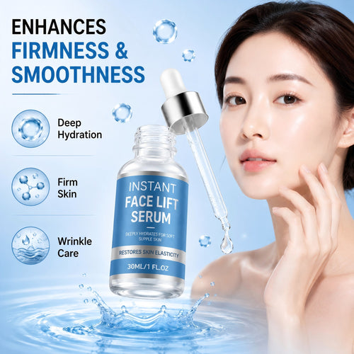 Instant Face Lift Serum,Skin Tightening Serum with Hyaluronic Acid Visibly Lift & Firm Sagging Skin for Face & Neck,Improving Skin Elasticity,Deeply Hydrates （2 PACK）