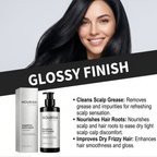 NOURISH Anti-Grey Hair Shampoo – 100ml (3.38 fl.oz) Gentle Formula for Gradual Grey Coverage, Ammonia & Paraben Free – Nourishes Scalp, Cleanses Grease, Improves Dry Frizzy Hair for a Glossy, Smooth Finish (130g)