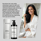 NOURISH Anti-Grey Hair Shampoo – 100ml (3.38 fl.oz) Gentle Formula for Gradual Grey Coverage, Ammonia & Paraben Free – Nourishes Scalp, Cleanses Grease, Improves Dry Frizzy Hair for a Glossy, Smooth Finish (130g)