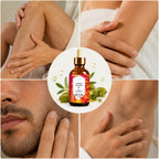 Cyperus Rotundus Oil Roll-On for Hair Removal – Natural Hair Inhibitor Oil for Face, Chin, Bikini & Body（2 PACK）
