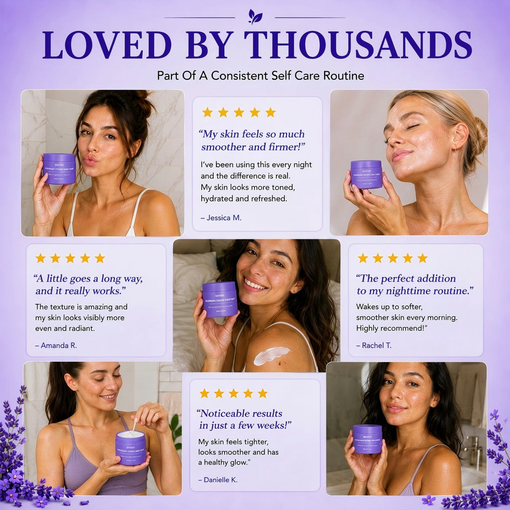 Overnight Firming Body Cream for Women with Caffeine & Silybum Marianum Extract – Whipped Texture for Smooth, Hydrated Skin by Morning – 100ml/3.38Fl Oz （2 PACK）